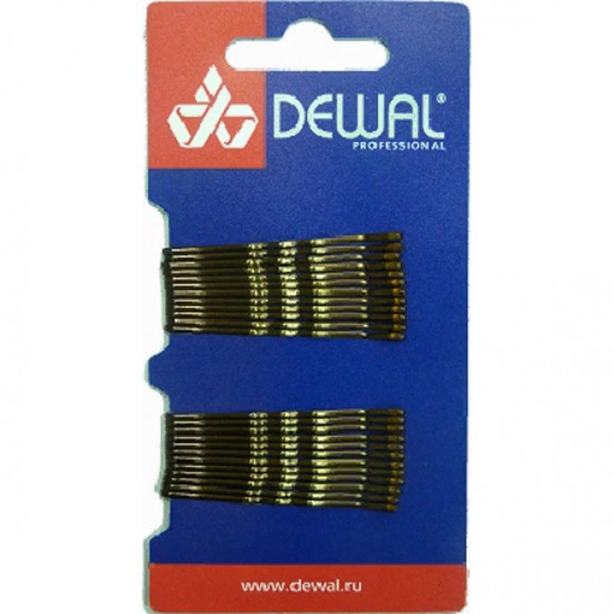 Невидимки 50 мм волна, коричневые (24 шт.) DEWAL SLN50V-3/24