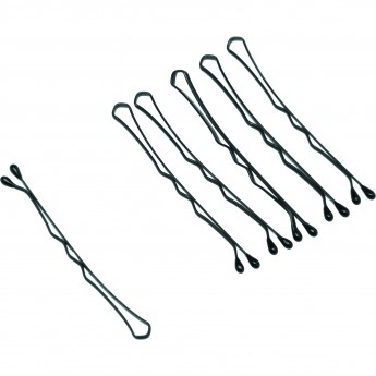 Невидимки для волос DEWAL черные, волна, жесткие 50 мм. 500 гр/уп