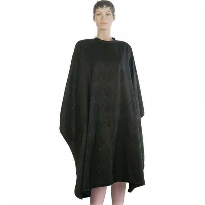 Пеньюар для стрижки "Цветы в ромбах" 138 x 150 см DEWAL AF15B