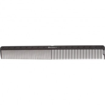 Расческа рабочая DEWAL CARBON black комбинированная, черная 22 см