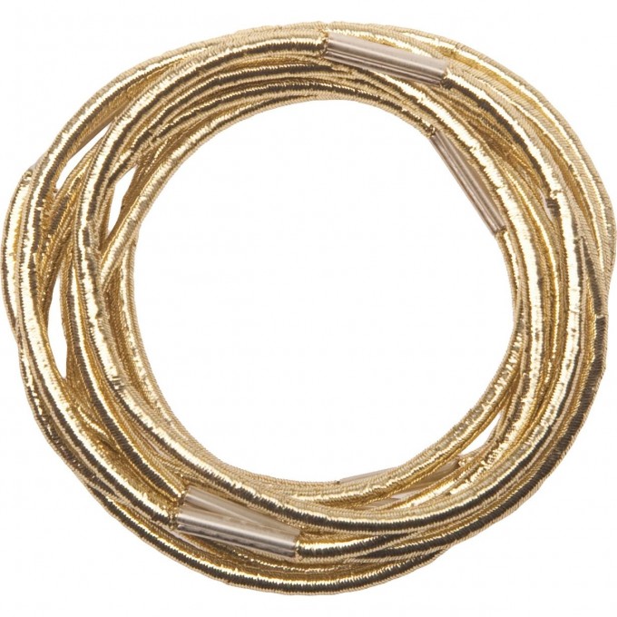 Резинки для волос золотистые, midi (10 шт) DEWAL RE042