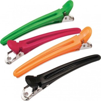 Зажим пластик с металлом, 8 см (12 шт.) DEWAL CL2403